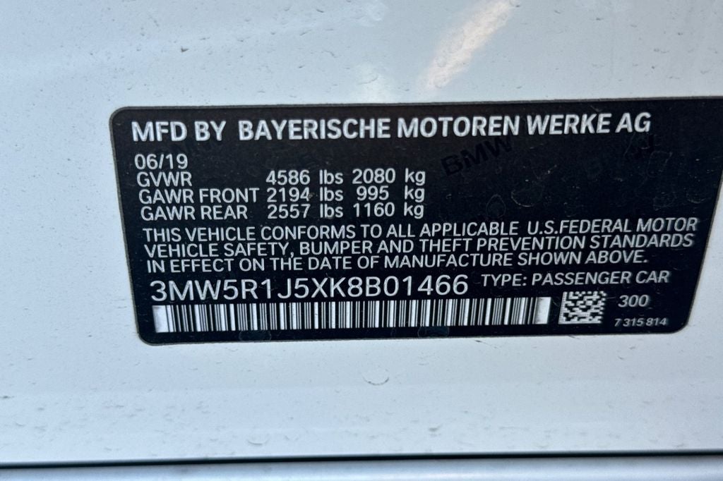 2019 BMW 3 Series 330i