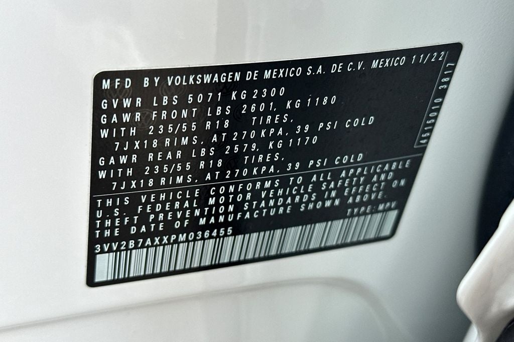 2023 Volkswagen Tiguan 2.0T SE