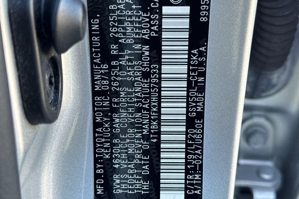 2017 Toyota Camry XSE V6