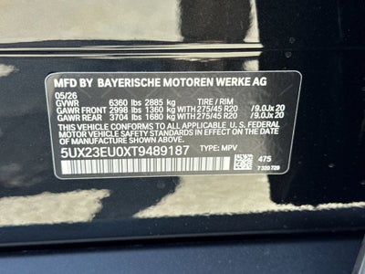 2026 BMW X5 xDrive40i