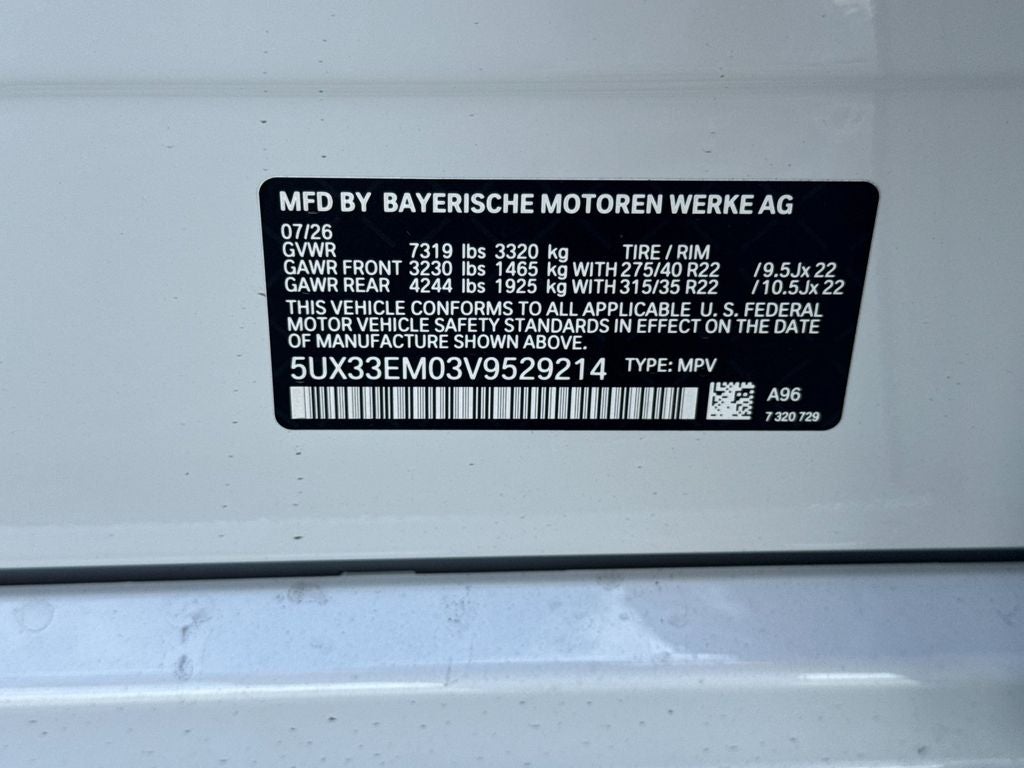 2027 BMW X7 M60i