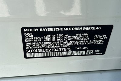 2026 BMW X5 xDrive50e