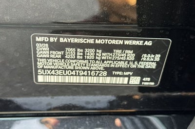 2026 BMW X5 xDrive50e