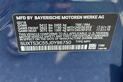 2018 BMW X3 M40i