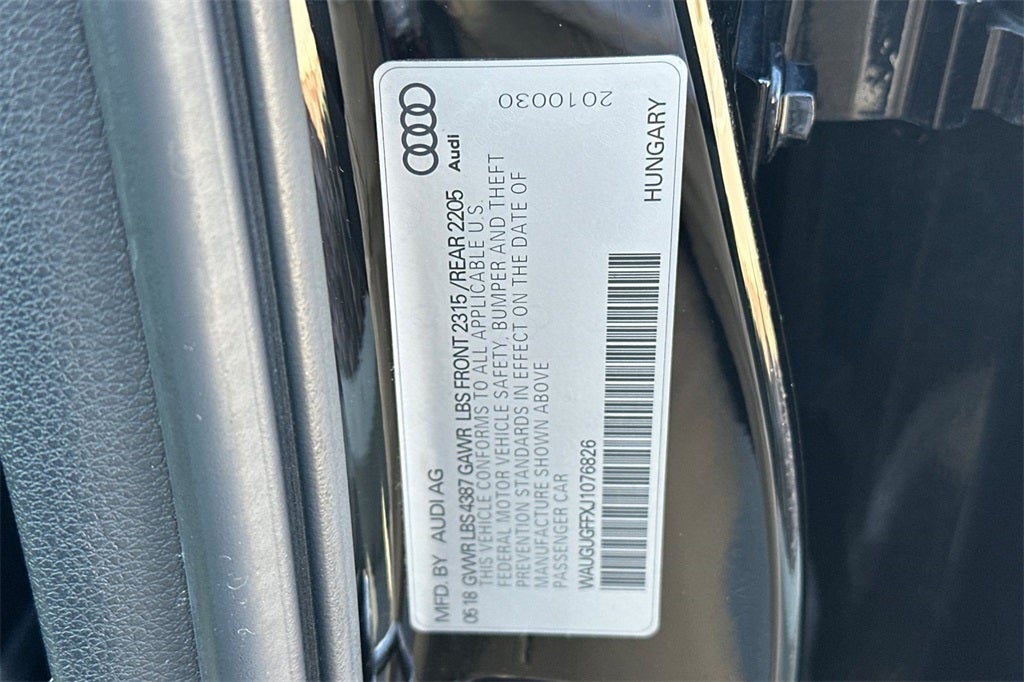 2018 Audi A3 2.0T Premium Plus