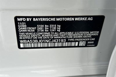 2022 BMW 5 Series 540i