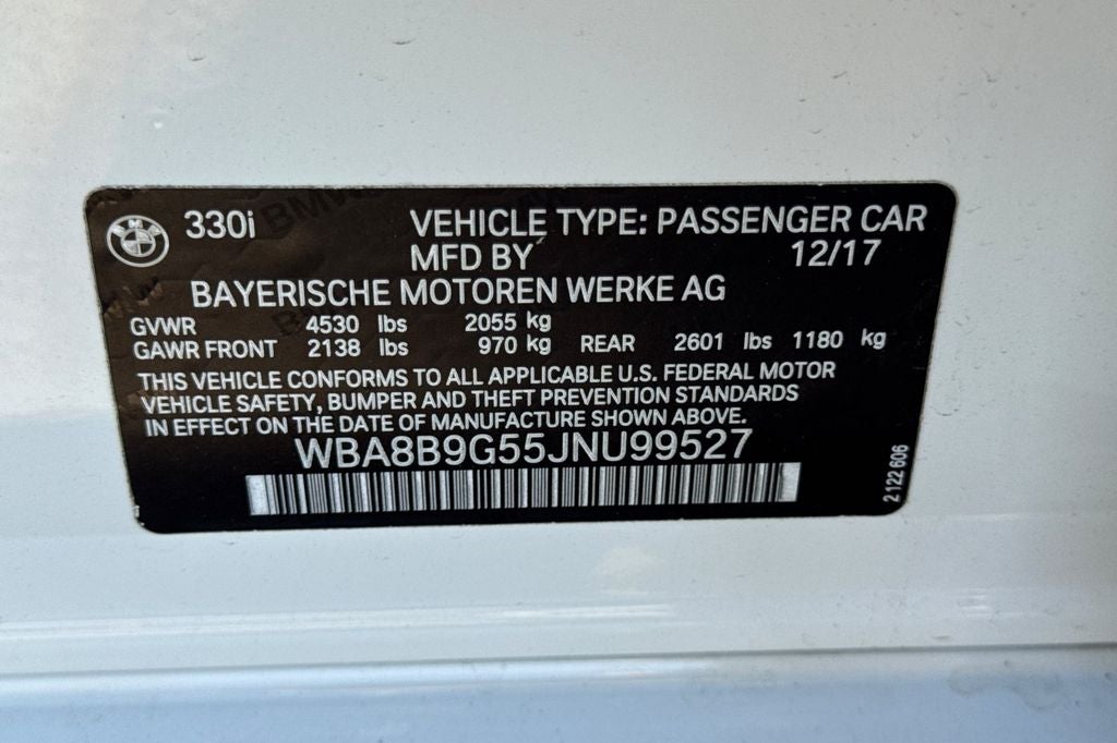 2018 BMW 3 Series 330i