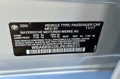 2018 BMW 3 Series 330i