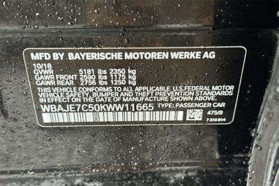 2019 BMW 5 Series 540i xDrive