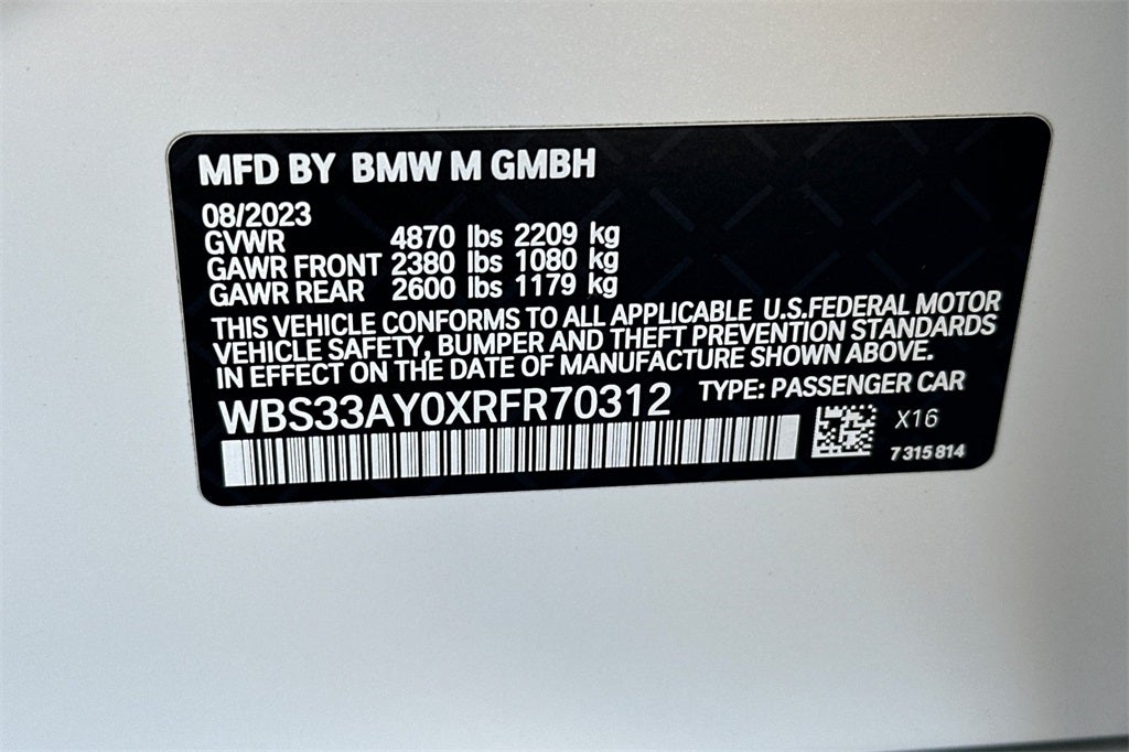 2024 BMW M3 Competition