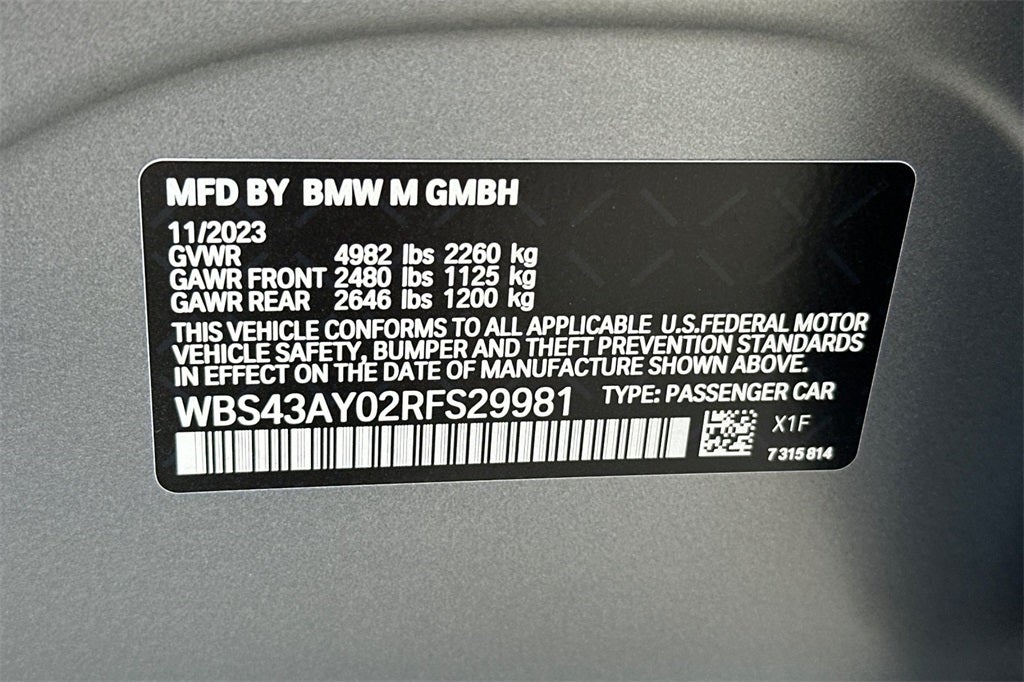 2024 BMW M3 Competition