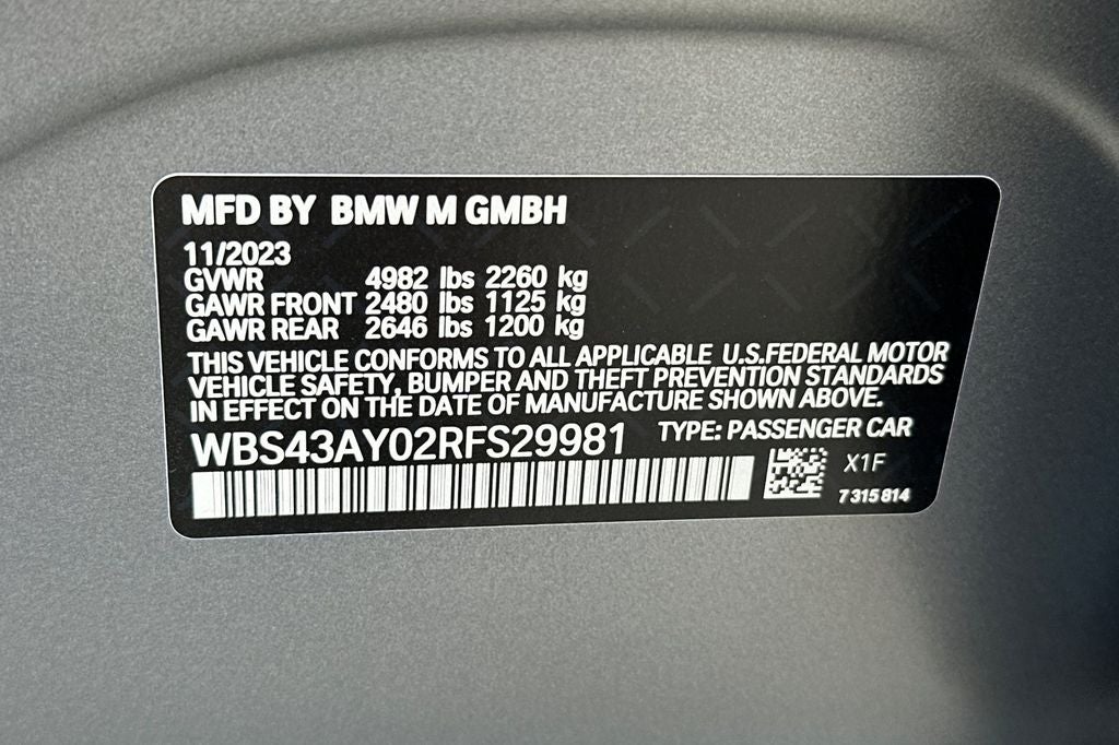 2024 BMW M3 Competition